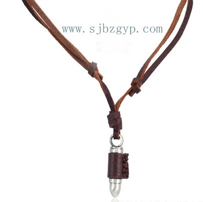 Leather necklace